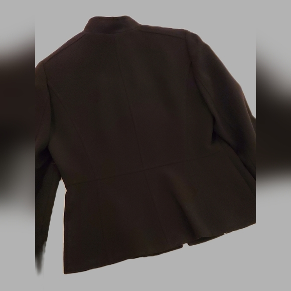 Tahari Black Pantsuit With Military-Style Blazer - Picture 8 of 14